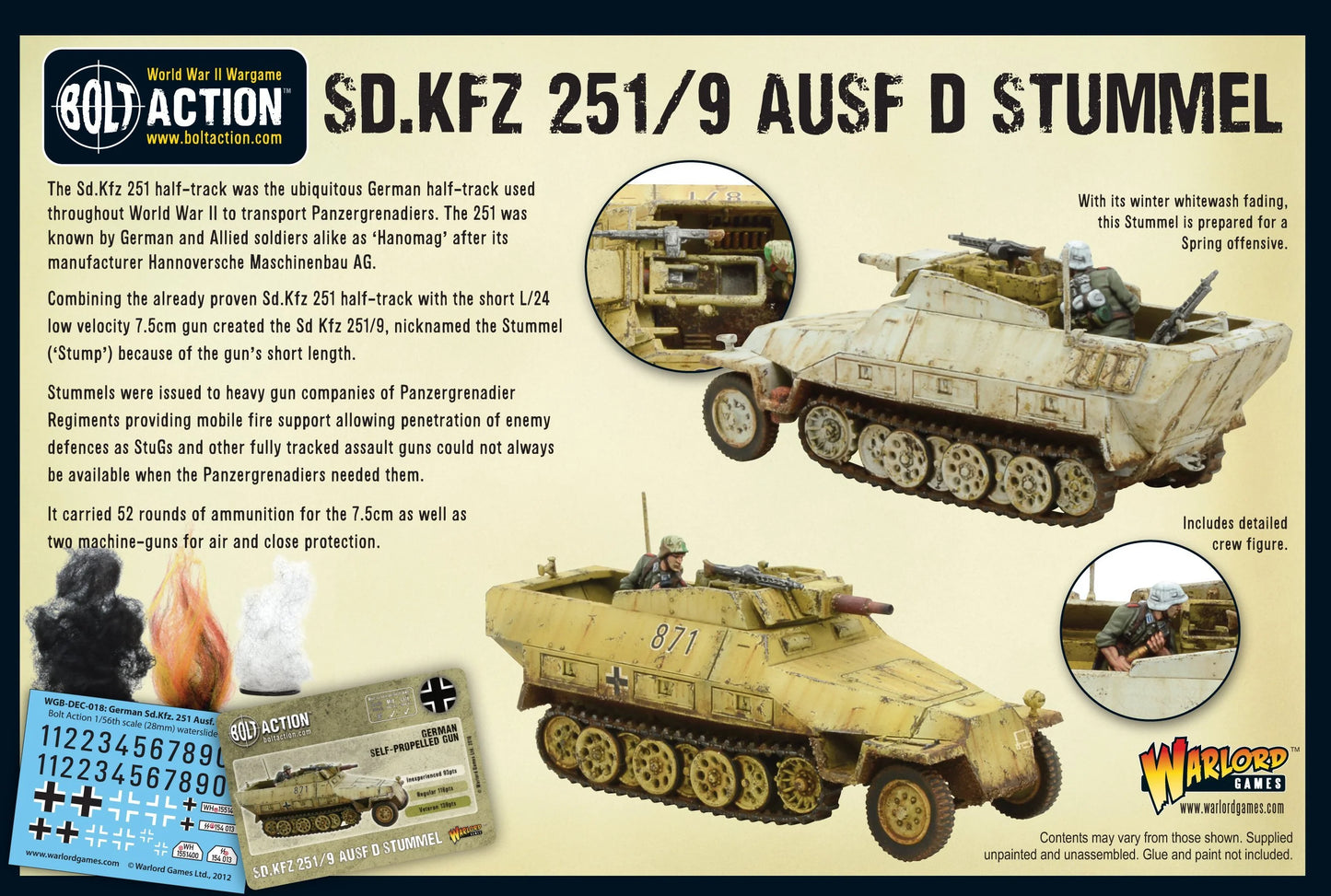Sd.Kfz 251/9 Ausf D (Stummel) Half track