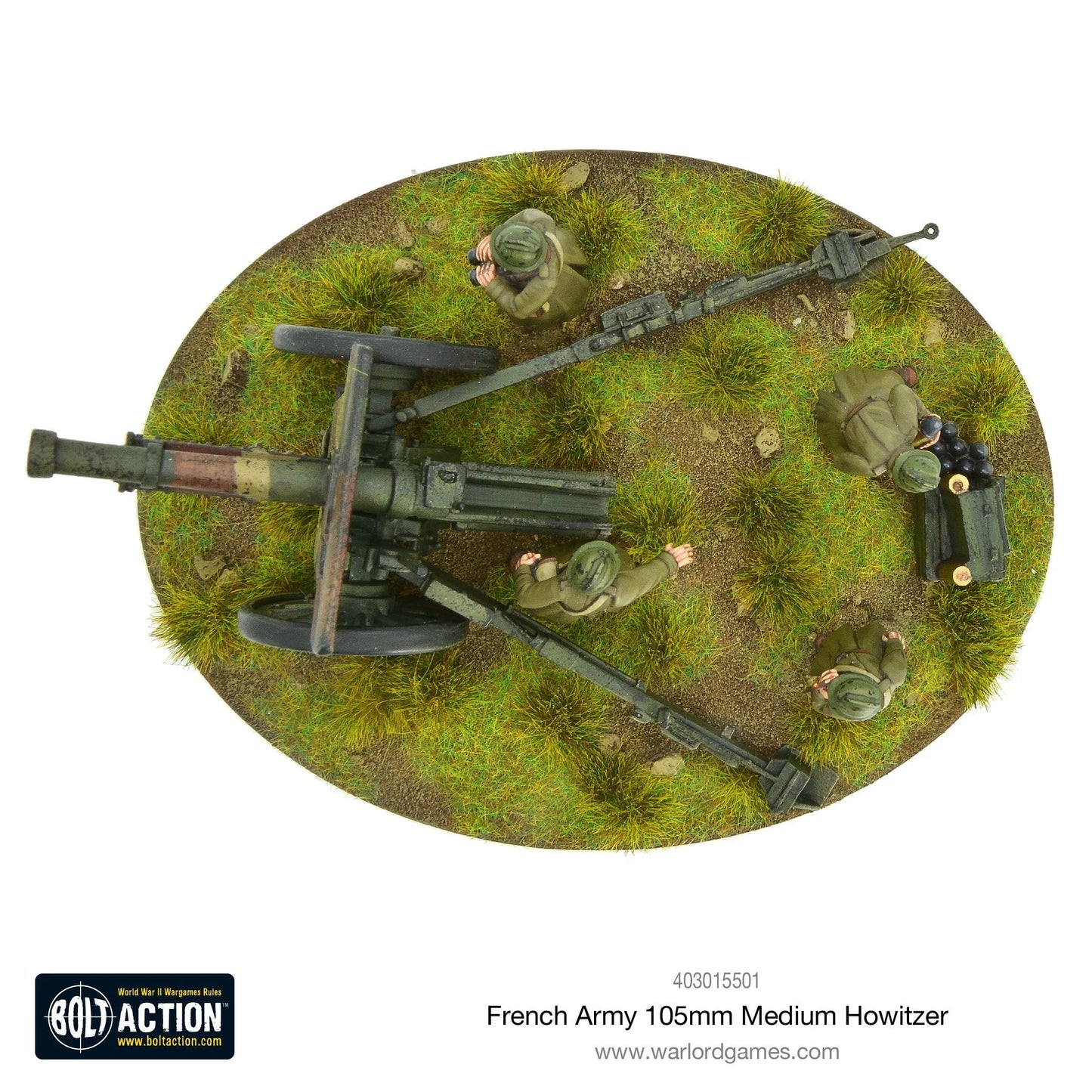 Obusier moyen de 105 mm de l'armée française