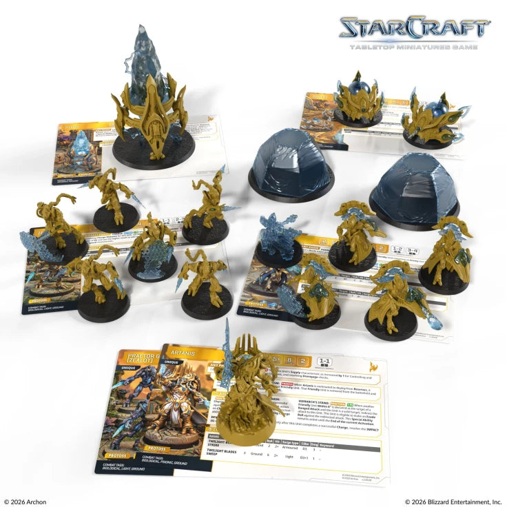 STARCRAFT PROTOSS STARTER SET FOUNDERS EDITION