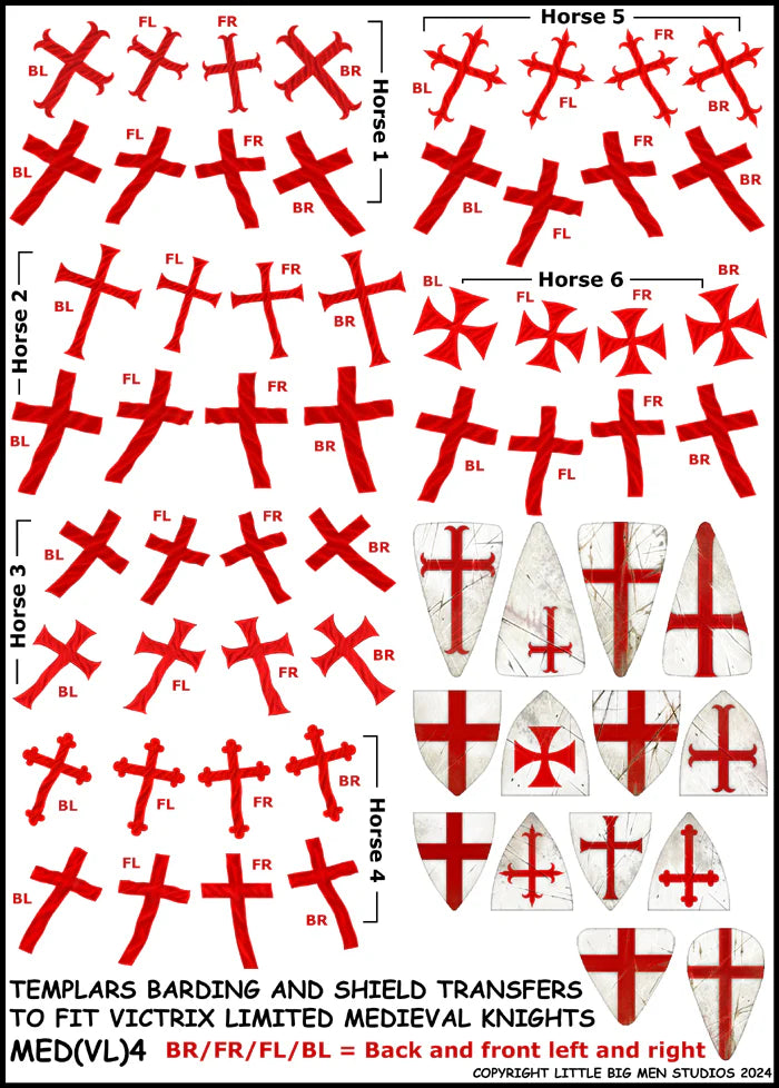 Medieval Barding and Shield Transfers 4