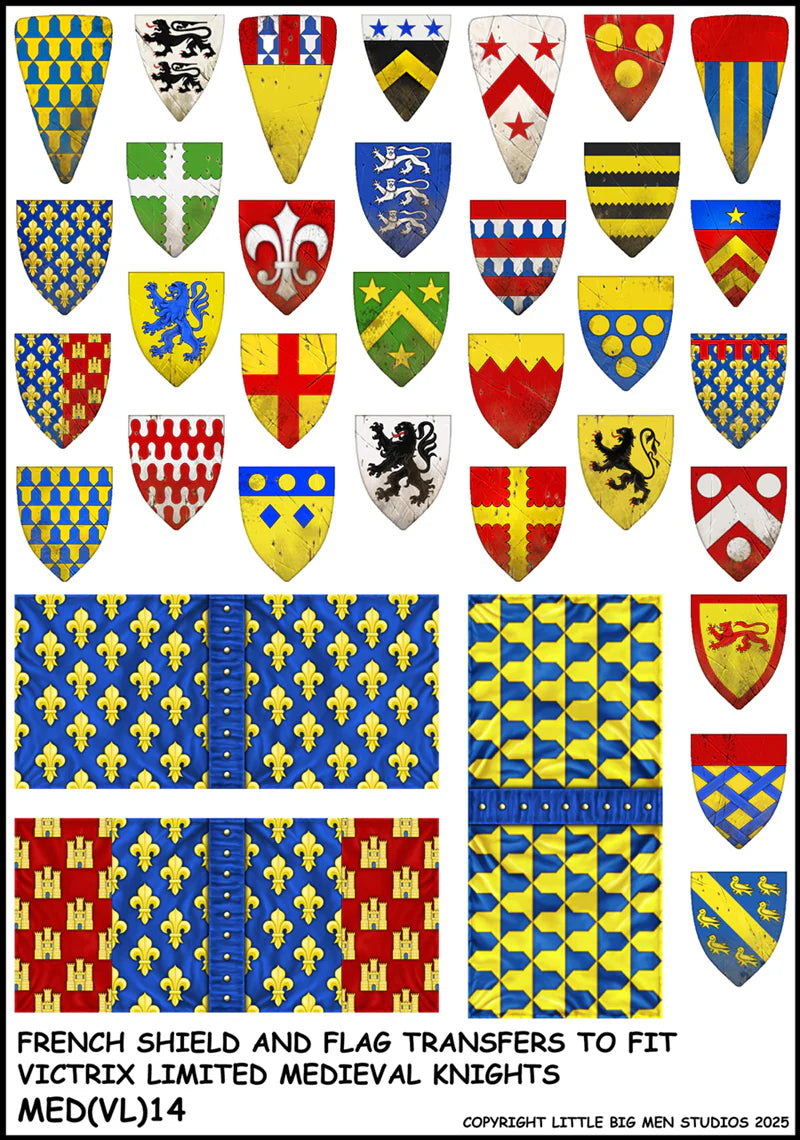 French Shield & Flag Transfers 1