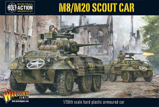 Voiture de reconnaissance Greyhound M8/M20 (boîte en plastique)