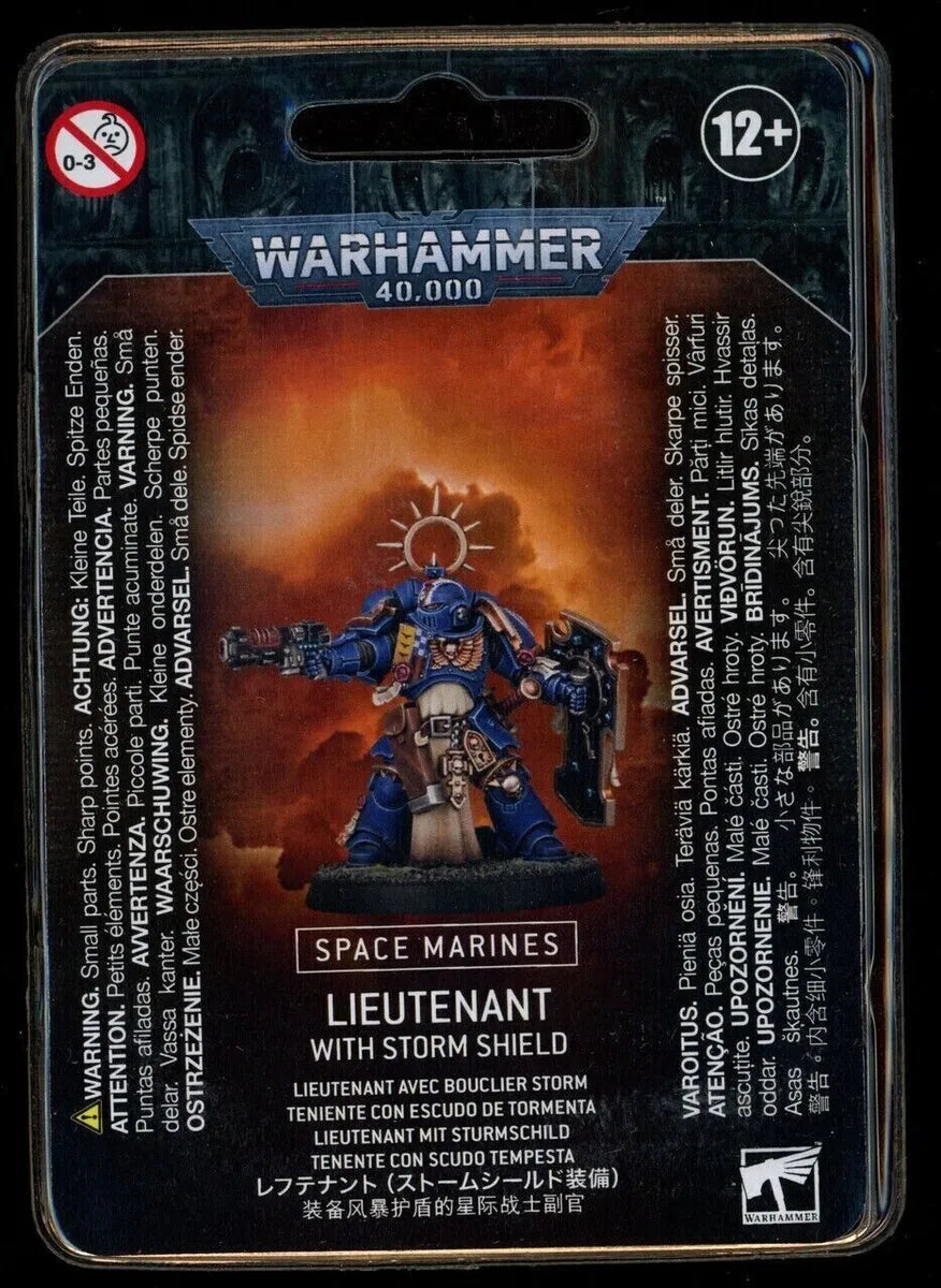 thumbnail image 2 of Warhammer 40k Primaris Lieutenant – Neo-Volkite Pistol & Storm Shield (New On Sprue) 2 of 3