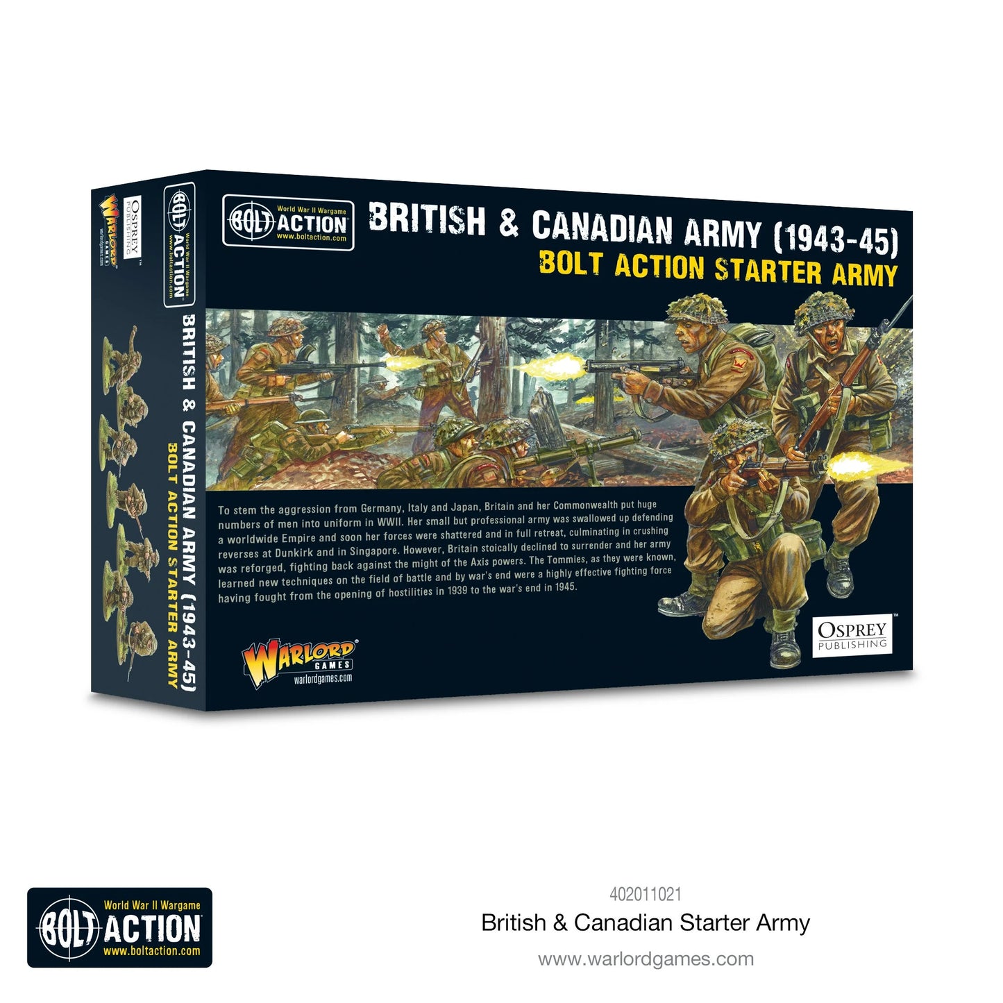 Armée britannique et canadienne (1943-1945) Armée de départ