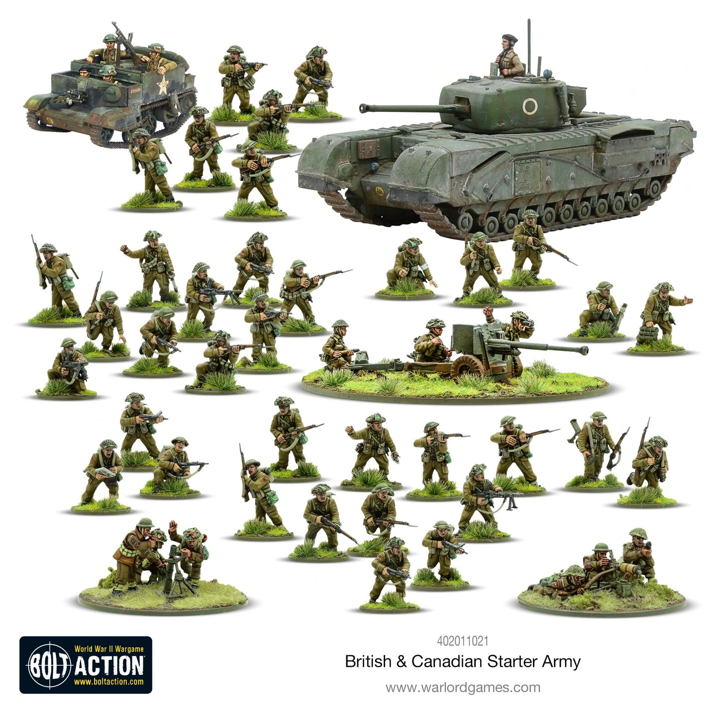 Armée britannique et canadienne (1943-1945) Armée de départ
