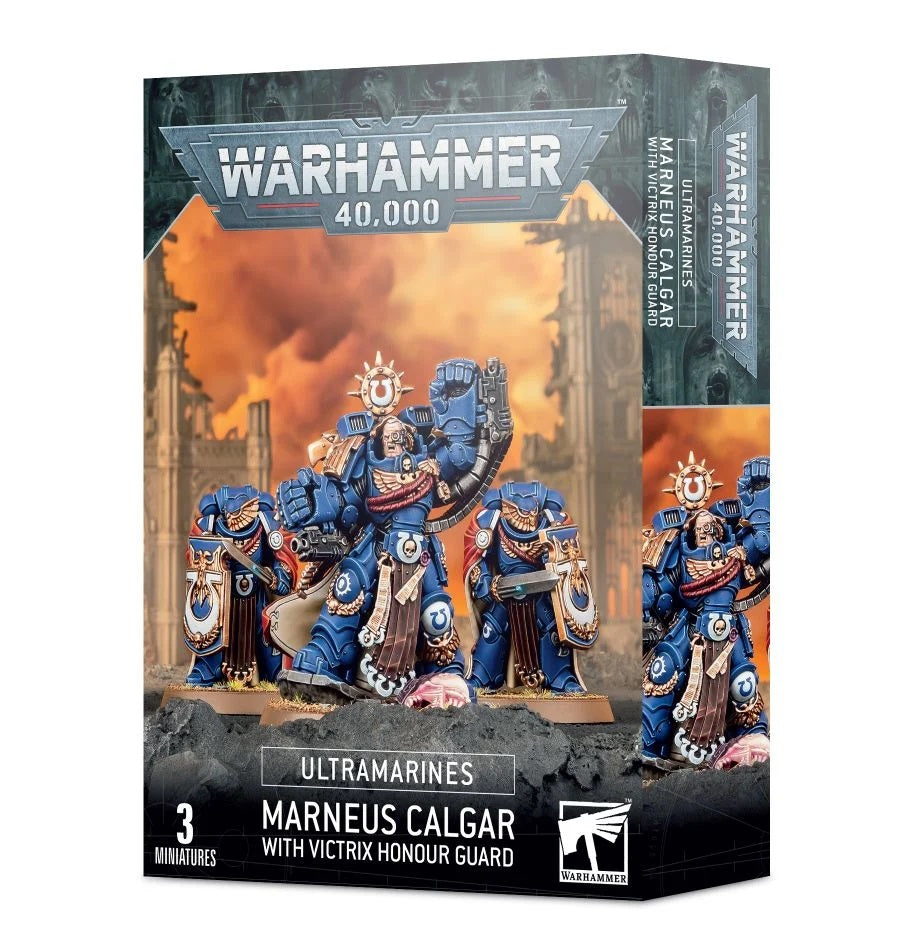 Marneus Calgar avec la garde d'honneur Victrix