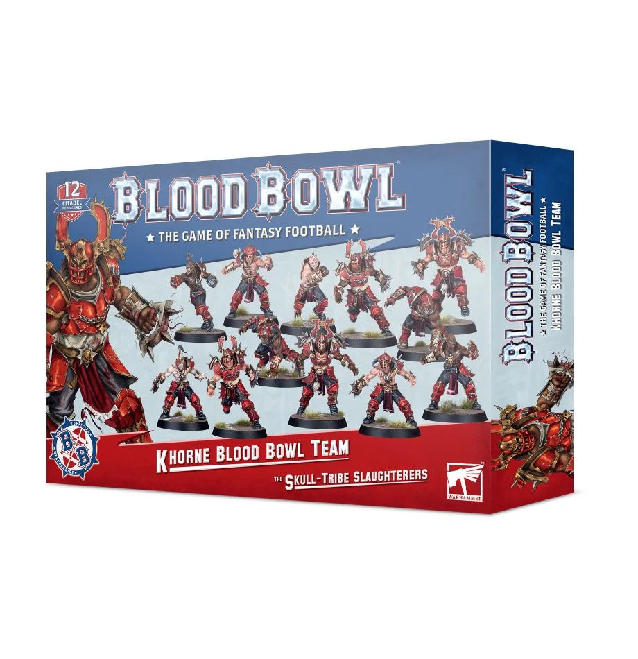 L'ÉQUIPE DE BLOOD BOWL DE KHORNE - LES ASSACREURS DE LA TRIBU DU CRÂNE