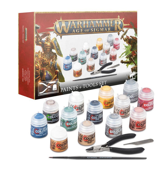 Warhammer Age of Sigmar : Ensemble de peintures et d'outils