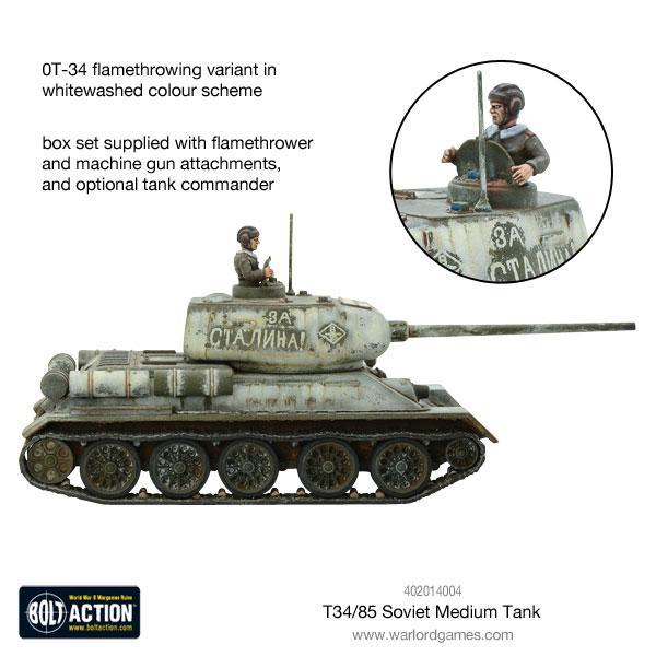 Char moyen T-34/85 (plastique)