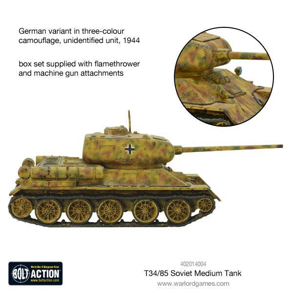 Char moyen T-34/85 (plastique)