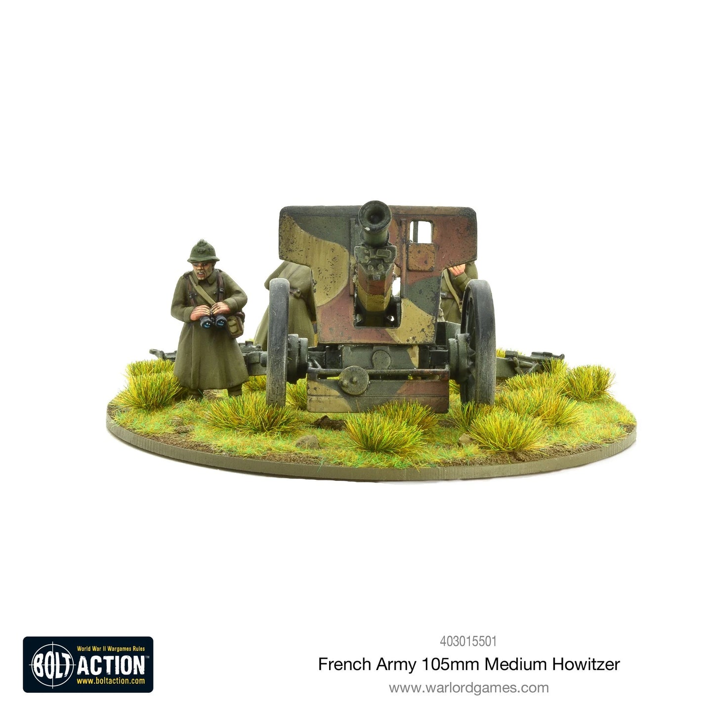 Obusier moyen de 105 mm de l'armée française