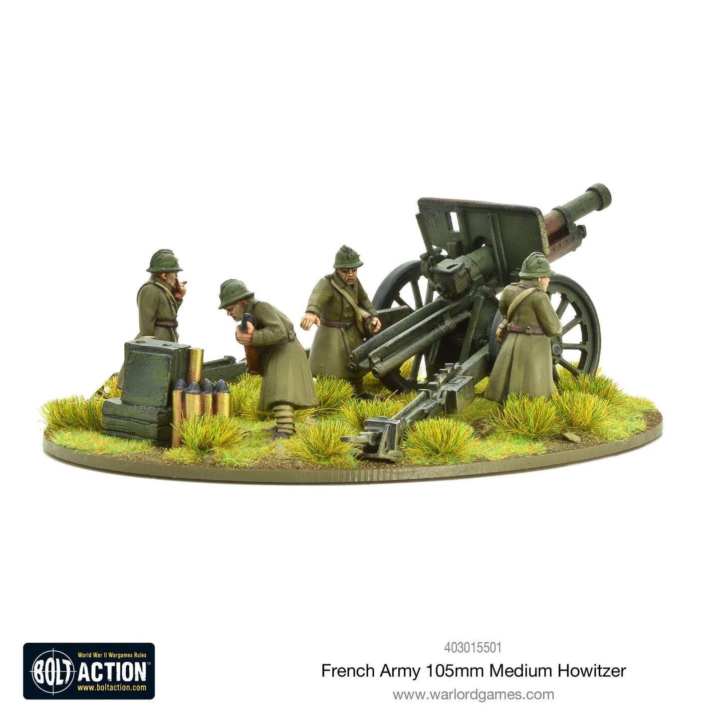 Obusier moyen de 105 mm de l'armée française
