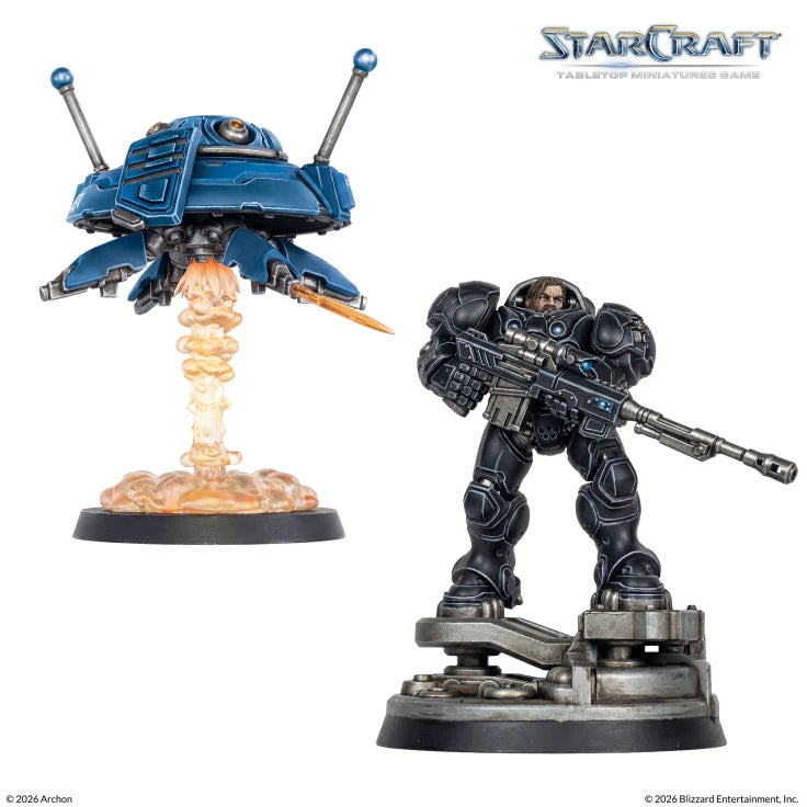 STARCRAFT TERRAN JIM RAYNOR AND POINT DEFENSE DRONE