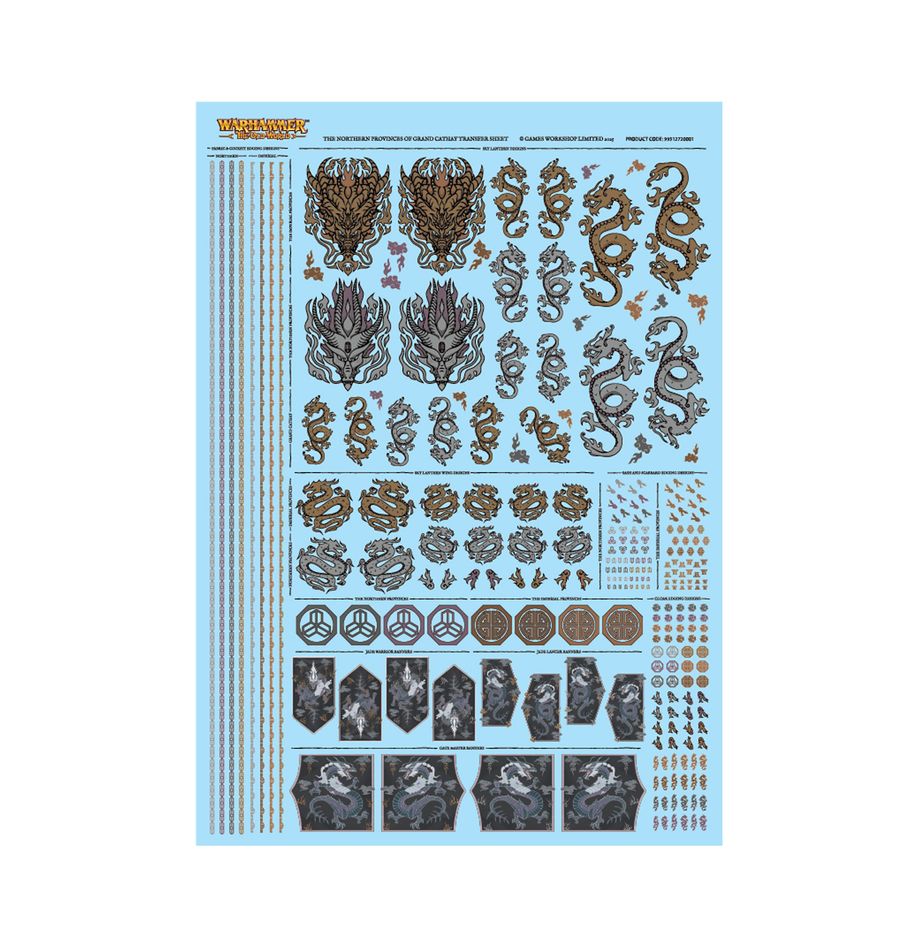 The Northern Provinces of Grand Cathay Transfer Sheet