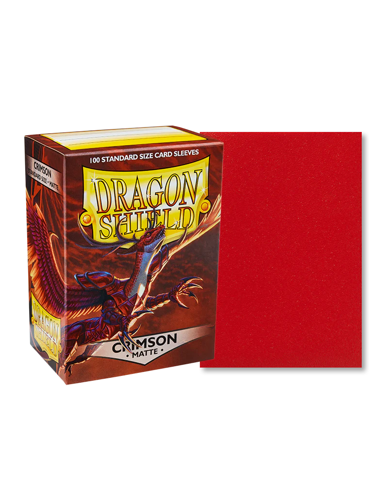 Dragon Shield - 100ct Standard Size - Crimson Matte