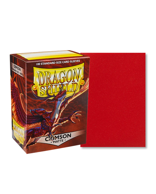 Dragon Shield - 100ct Standard Size - Crimson Matte