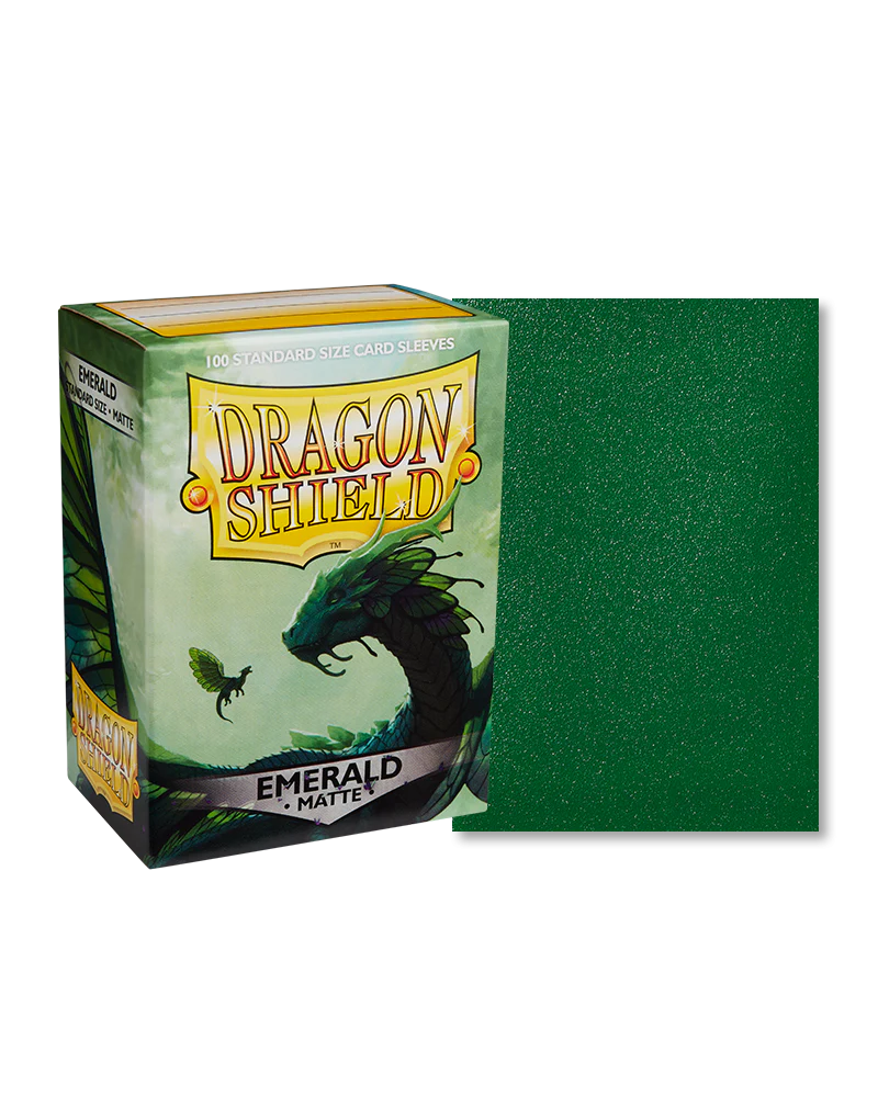 Dragon Shield - 100ct Standard Size - Emerald Matte