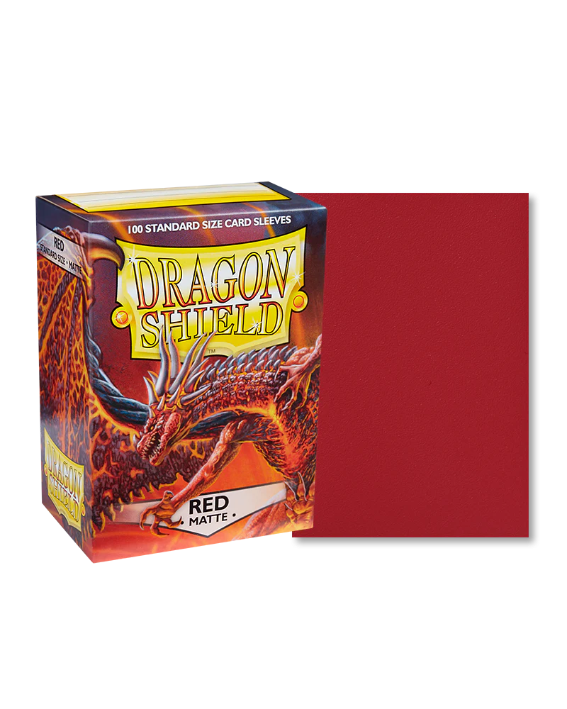 Dragon Shield - 100ct Standard Size - Red Matte