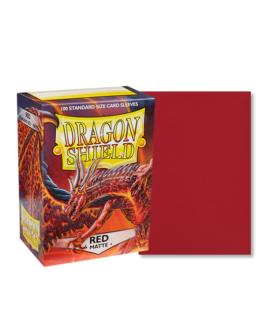 Dragon Shield - 100ct Standard Size - Red Matte
