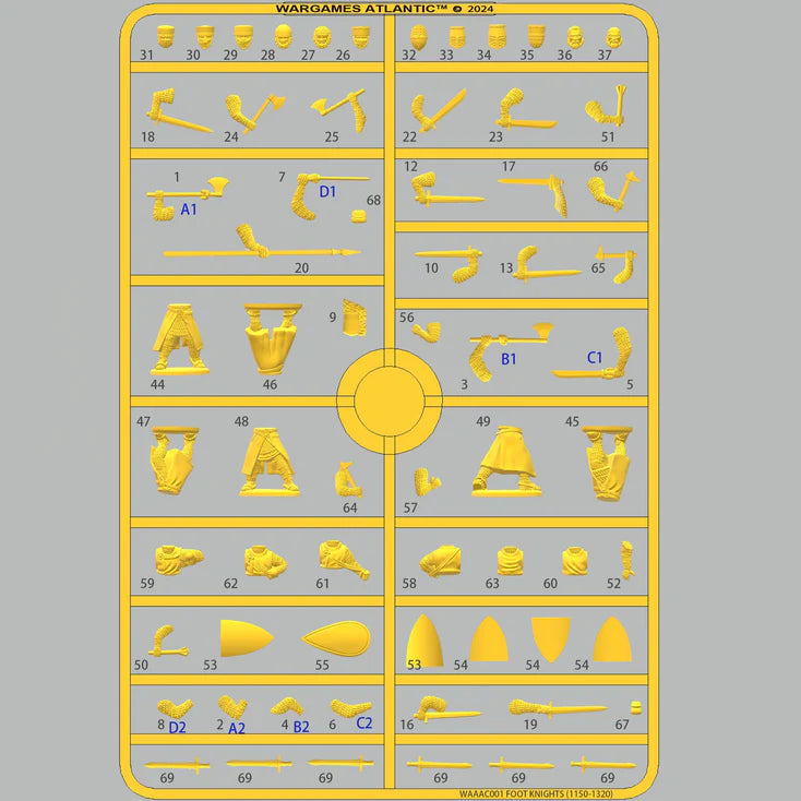 Foot Knights (1150-1320)