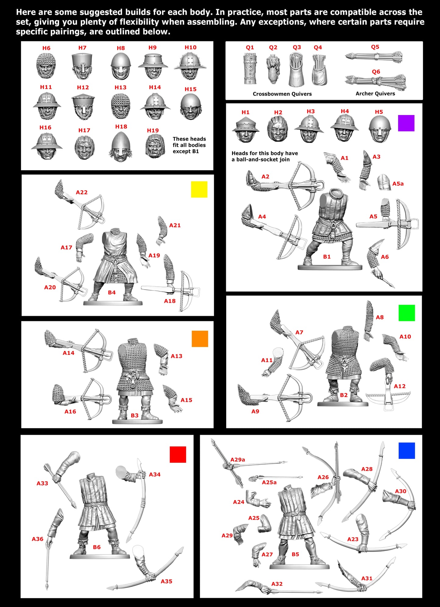 Medieval Crossbowmen & Archers