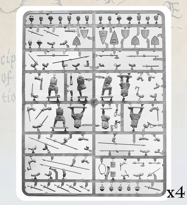 Medieval Foot Sergeants - Victrix