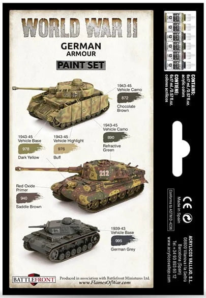 VALLEJO: MODEL COLOR WARGAME GERMAN ARMOUR