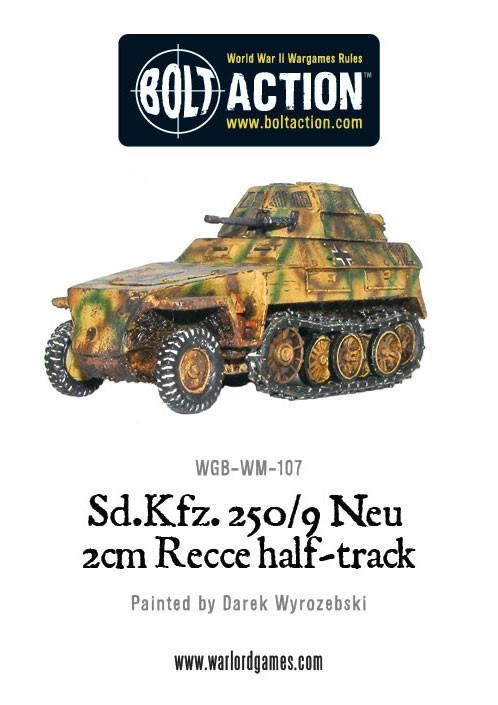 Demi-piste de reconnaissance Sd.Kfz 250/9 Neu 2cm