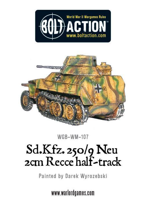 Demi-piste de reconnaissance Sd.Kfz 250/9 Neu 2cm