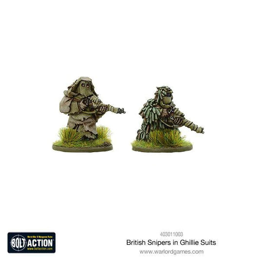 British Snipers in Ghillie suits (metal oop)